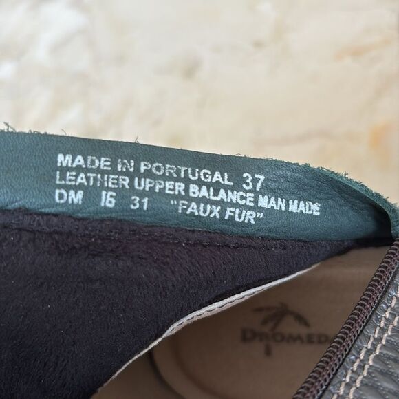 Dromedaris Hayley Leather Heeled Ankle Boots - Green/Brown - As New - Picture 10 of 12